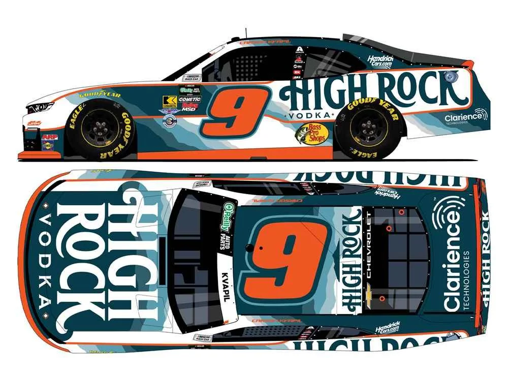 ($70.00) *Preorder* Carson Kvapil 2026 High Rock Vodka 1:24 O'Reilly Auto Parts Series