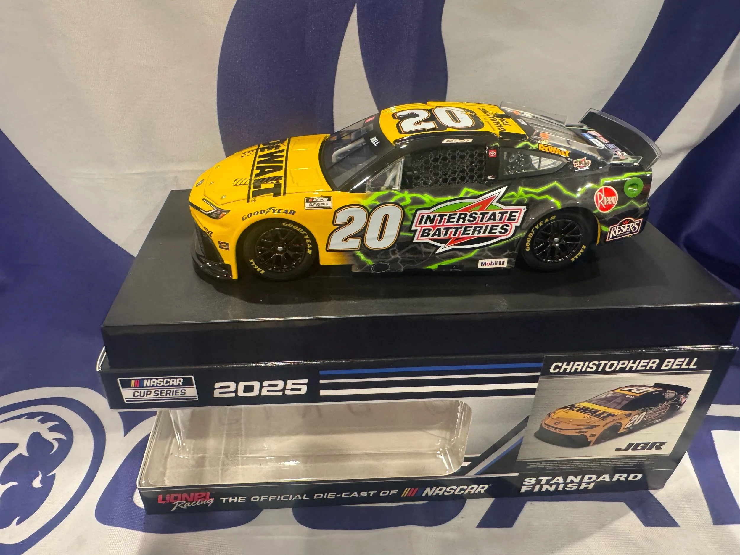 Christopher Bell 2025 Dewalt/Interstate Batteries 1:24 Nascar Diecast