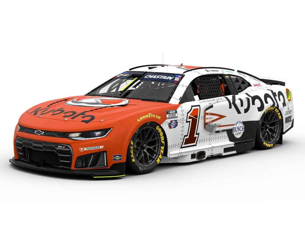 ($91.50) *Preorder* Ross Chastain 2026 Kubota Veterans Honor 1:24 Flash Coat Color Nascar Diecast - FOIL NUMBER DIECAST