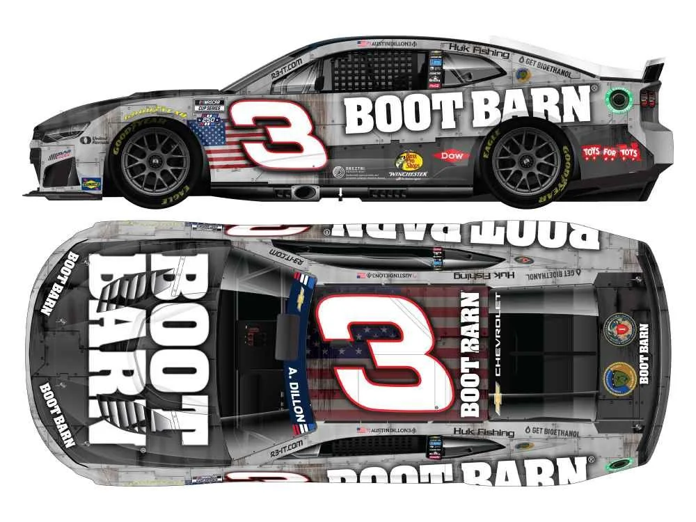 ($79.95) *Preorder* Austin Dillon 2026 Boot Barn Patriotic 1:24 Nascar Diecast