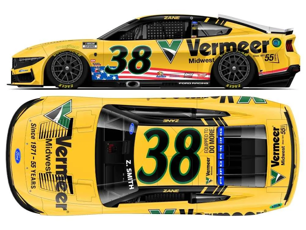 ($84.95) *Preorder* Zane Smith 2026 Vermeer Midwest 1:24 Flash Coat Color Nascar Diecast