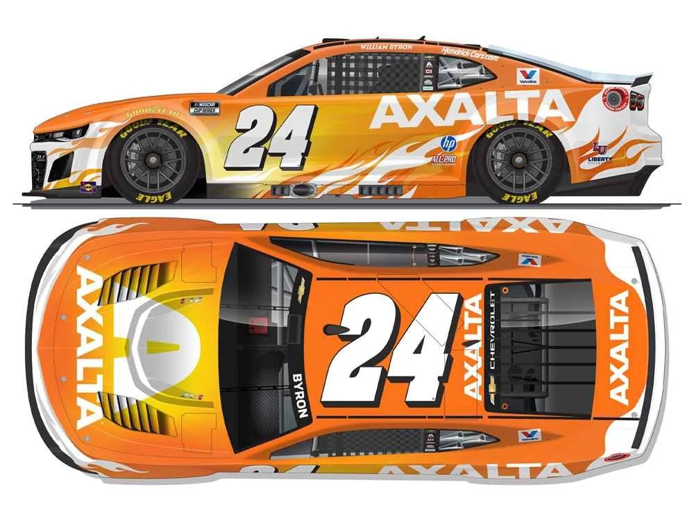 ($84.95) *Preorder* William Byron 2026 Axalta Color of the Year 1:24 Flash Coat Silver Nascar Diecast