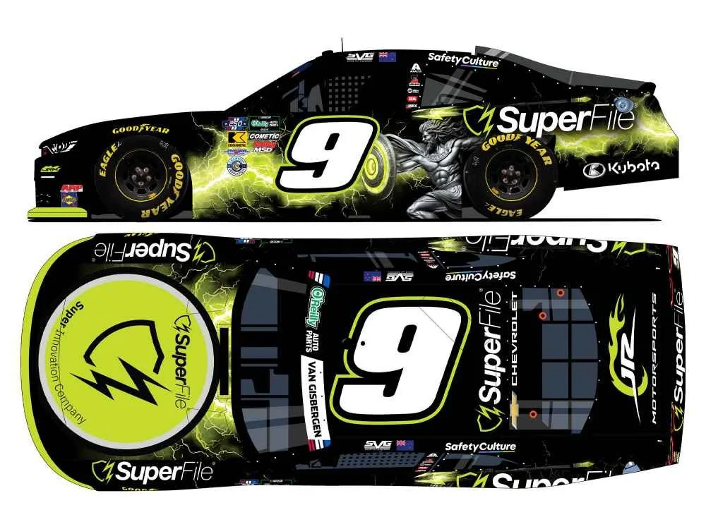 ($80.00) *Preorder* Shane Van Gisbergen 2026 Superfile 1:24 Nascar Diecast - O'Reilly Auto Parts Series