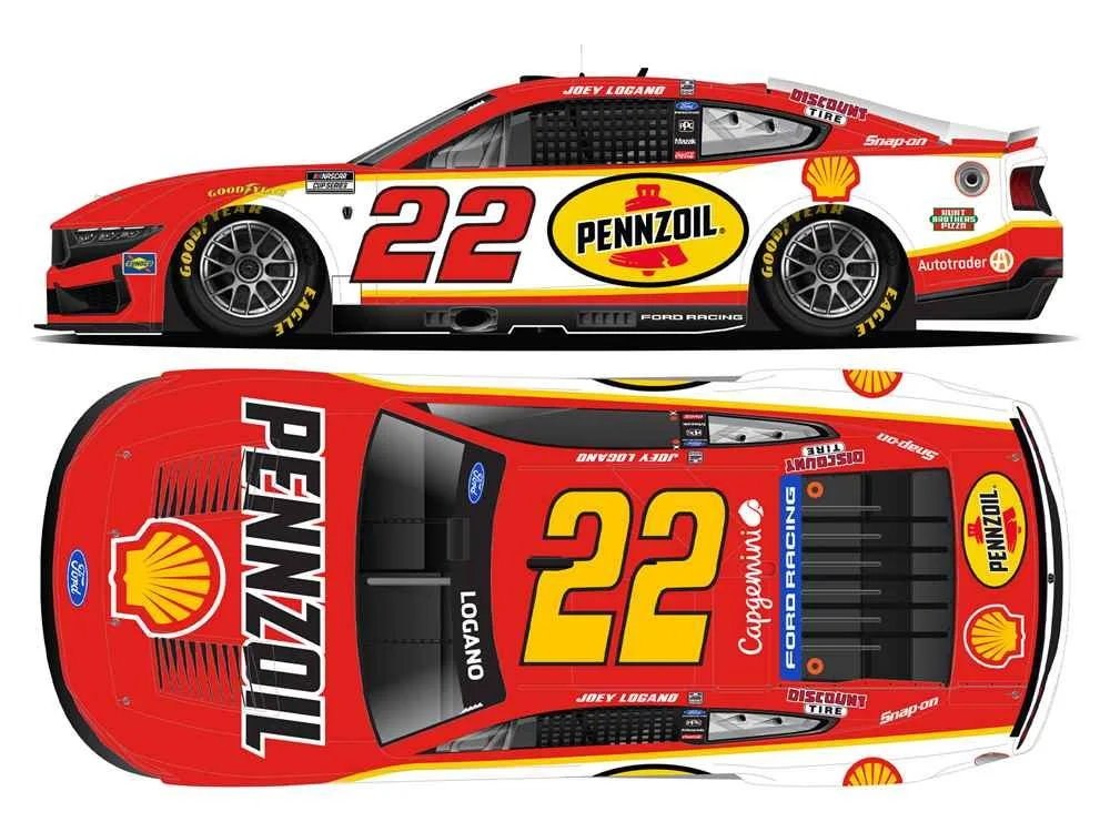 ($84.95) *Preorder* Joey Logano 2026 Shell-Pennzoil Special 1:24 Flash Coat Silver Nascar Diecast