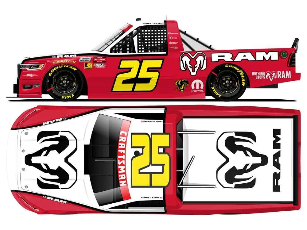 ($84.60) *Preorder* Corey Lajoie Autographed 2026 Ram Trucks Throwback 1:24 Nascar Diecast - Truck Series