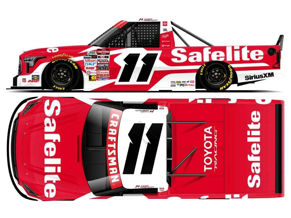 ($67.00) *Preorder* Kaden Honeycutt 2026 Safelite Truck Series 1:24 Nascar Diecast - Truck Series