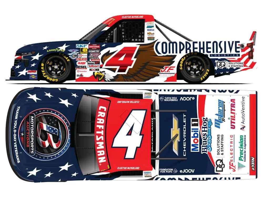 ($73.00) *Preorder* Cleetus McFarland 2026 CircleBDiecast / MotorsportsAuctions 1:24 Nascar Diecast - Truck Series