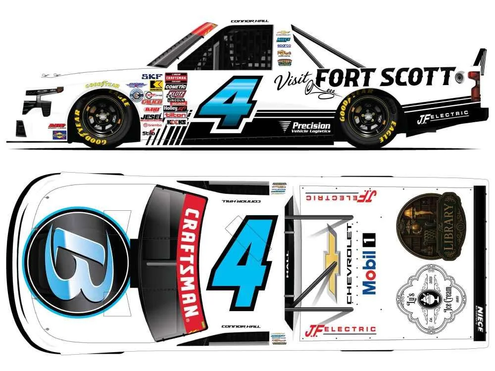 ($83.00) *Preorder* Connor Hall Autographed 2026 Circle B Diecast/Niece Products of Kansas 1:24 Nascar Diecast - FOIL NUMBER - Truck Series