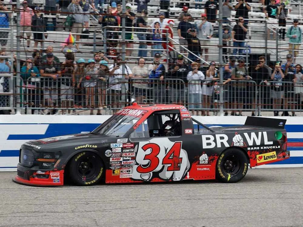 ($77.00) *Preorder* Layne Riggs 2026 Bare Knuckle Boxing New Hampshire 8/22/26 Race Win 1:24 Nascar Diecast - Truck Series