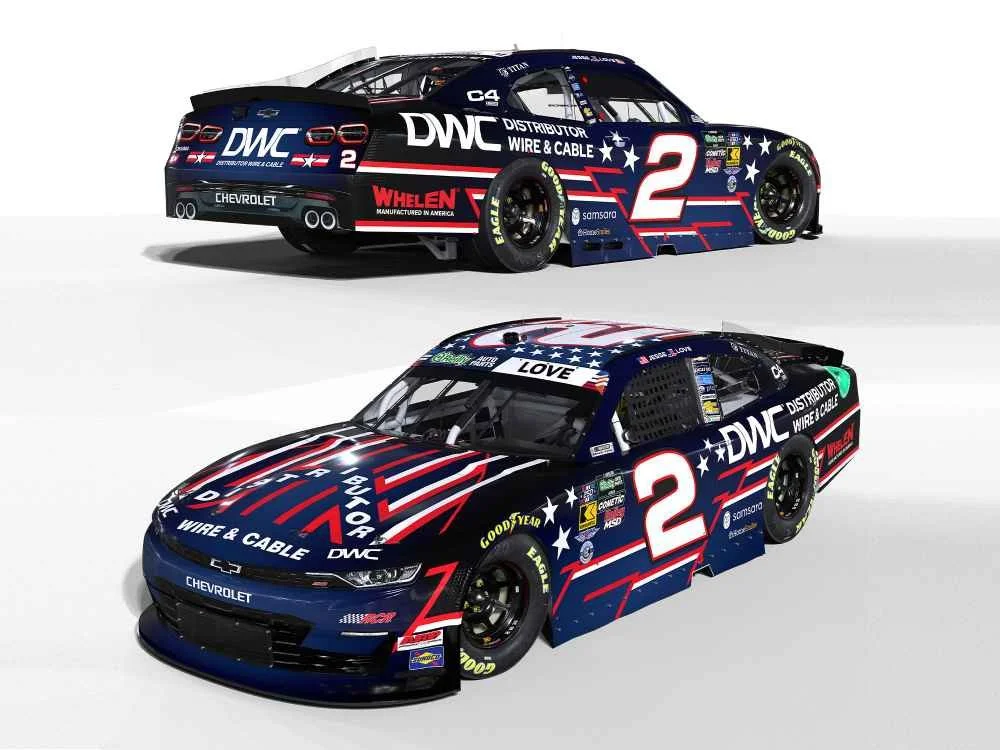 ($80.00) *Preorder* Jesse Love 2026 DWC 1:24 Color Chrome Nascar Diecast - O'Reilly Auto Parts Series