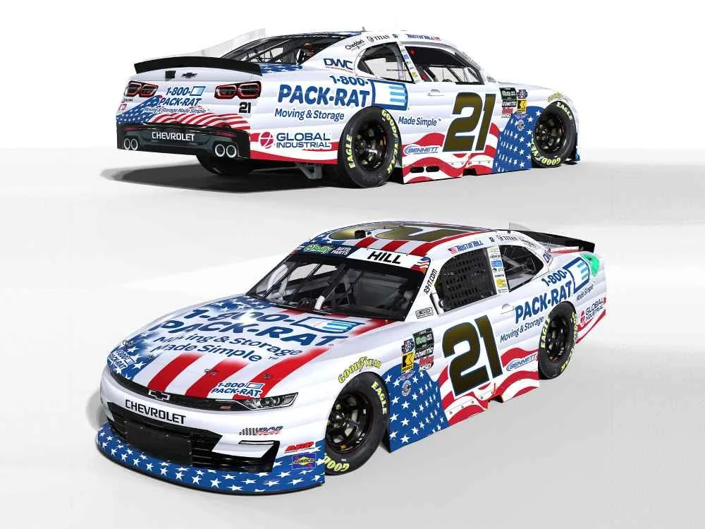 ($80.00) *Preorder* Austin Hill 2026 Pack-Rat Moving & Storage 1:24 Color Chrome Nascar Diecast - O'Reilly Auto Parts Series
