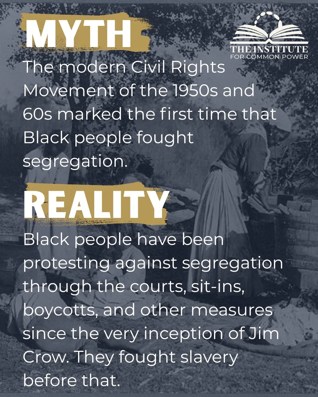 The modern Civil Rights Movement was not the first time Black people fought for their rights! They were abolitionists and fought slavery since its inception.

#trending
#historyisnow
#nojusticenopeace
#history
#slavery 
#jimcrow 
#civicengagement
#di