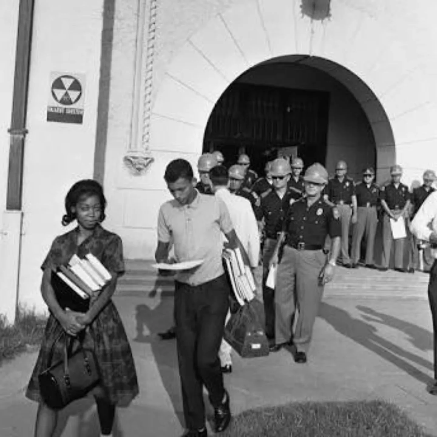 On this day in 1963, twenty black students began integrating all-white Alabama public schools within the cities of Birmingham, Tuskegee and Mobile.

Despite the U.S. Supreme Court ruling segregation within schools as unconstitutional nine years earli