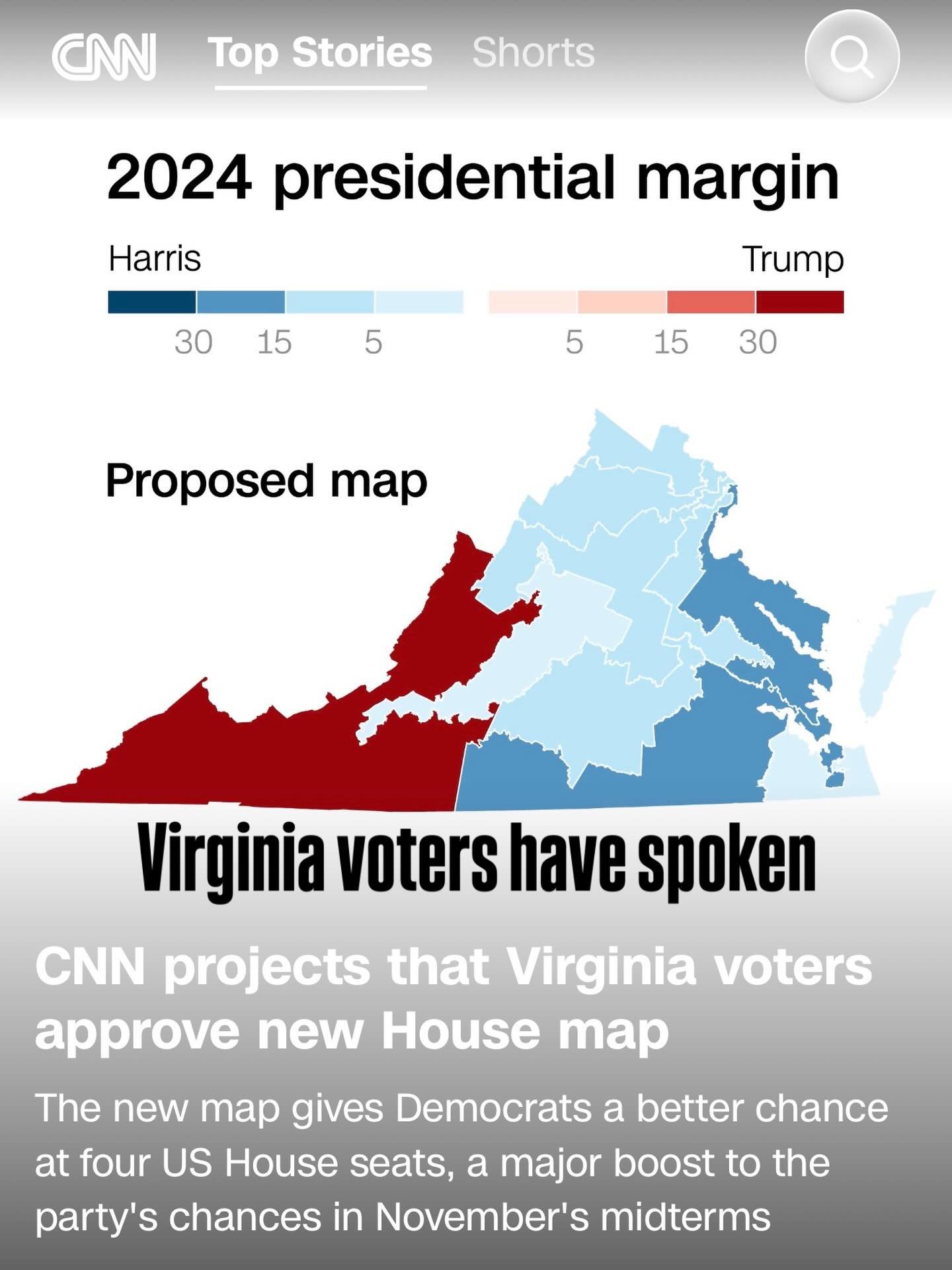 #virginia #vote #history #map #news