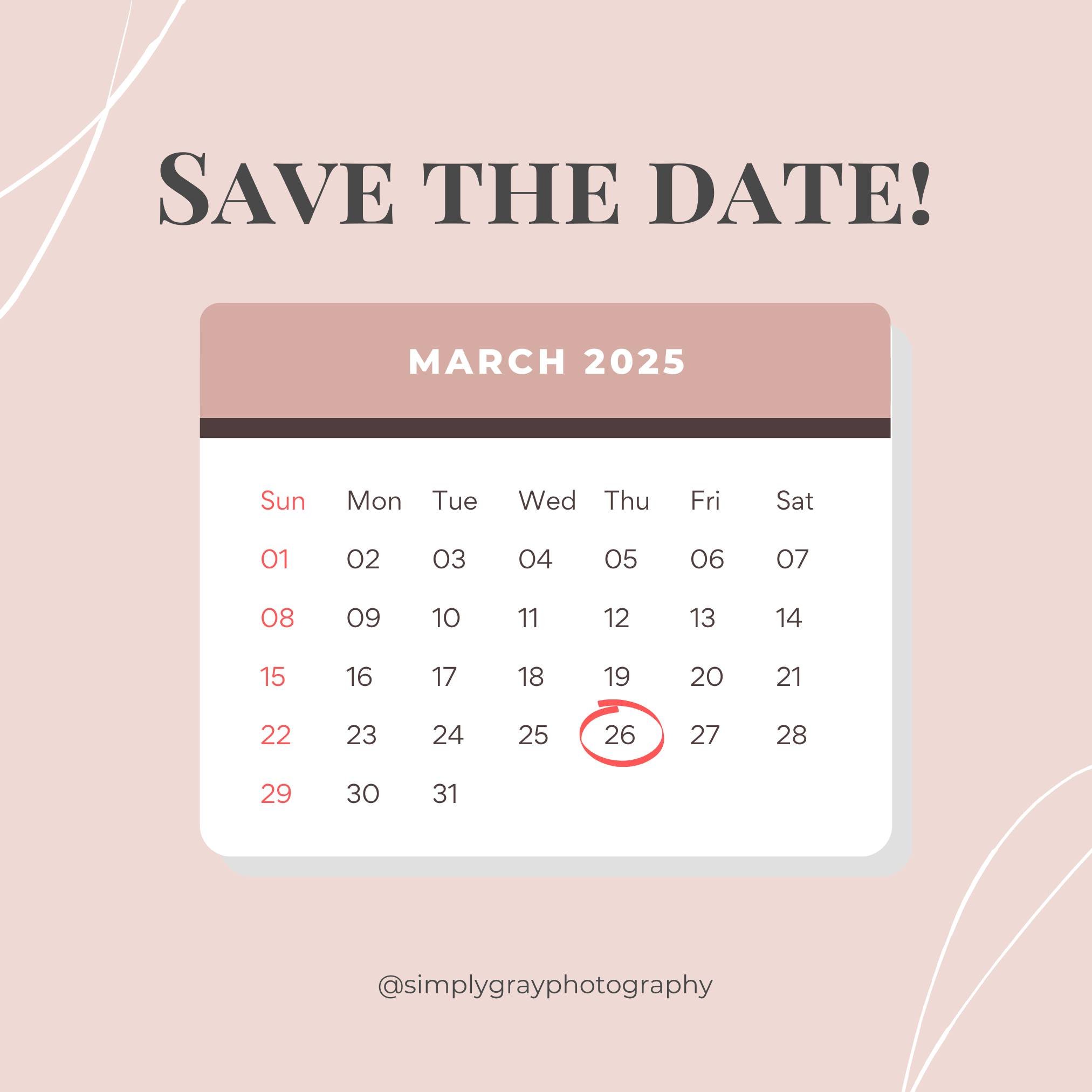 Save the date! March 26, 2025, Wise Women Exhibit. 🗓️

Only room for 8 more women to be featured. Pm us to be one of them!

#WiseWomen #Exhibit #EmpoweredWomen #InspiringWomen #CelebrateYourStory #WomenSupportingWomen #AgelessWisdom #SuccessAtEveryS