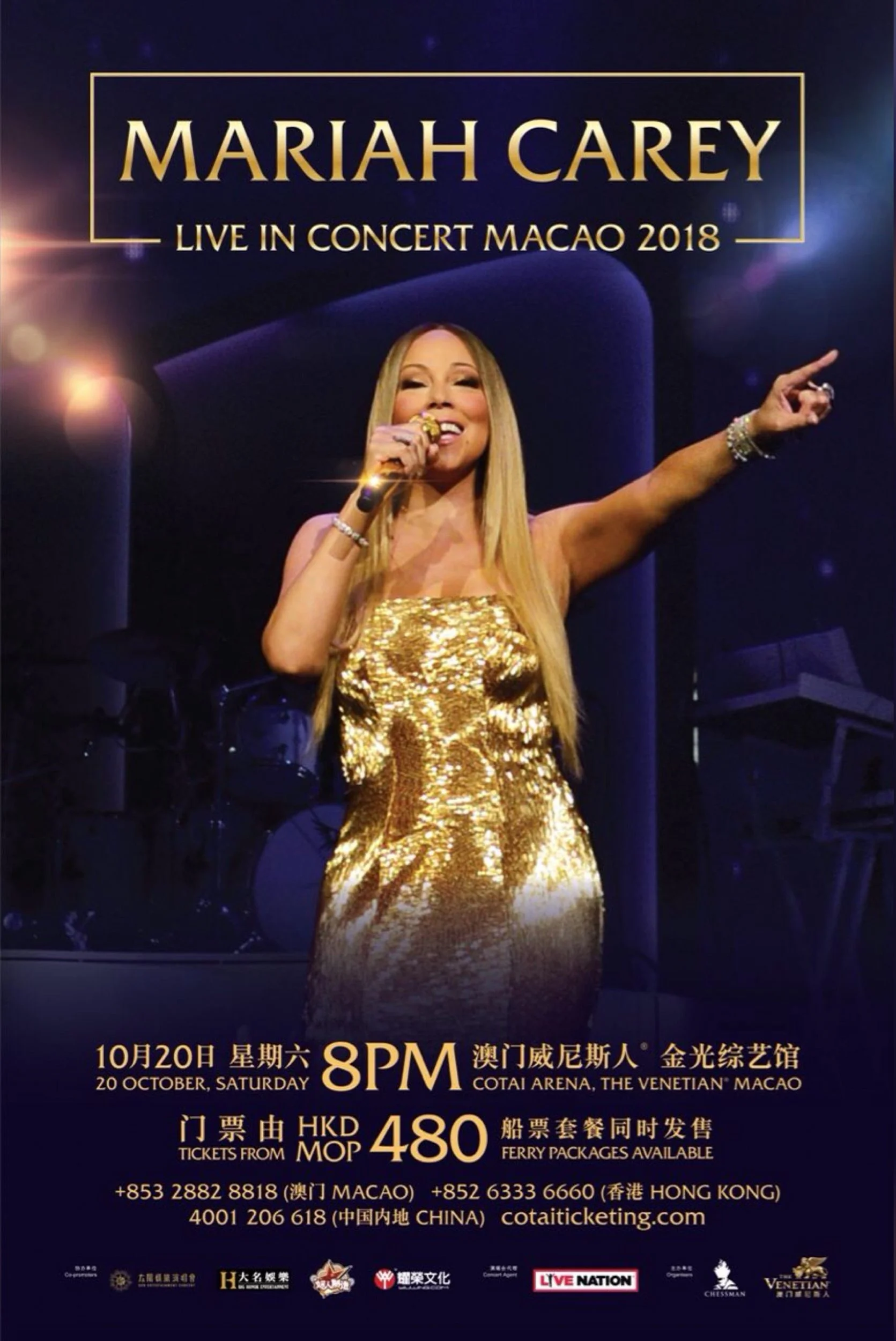 MARIAH CAREY LIVE IN CONCERT MACAO 2018