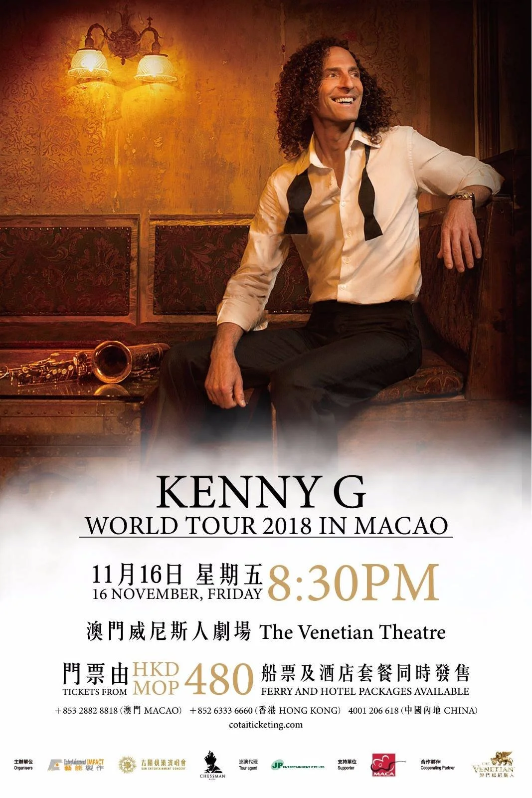 KENNY G WORLD TOUR 2018 IN MACAO
