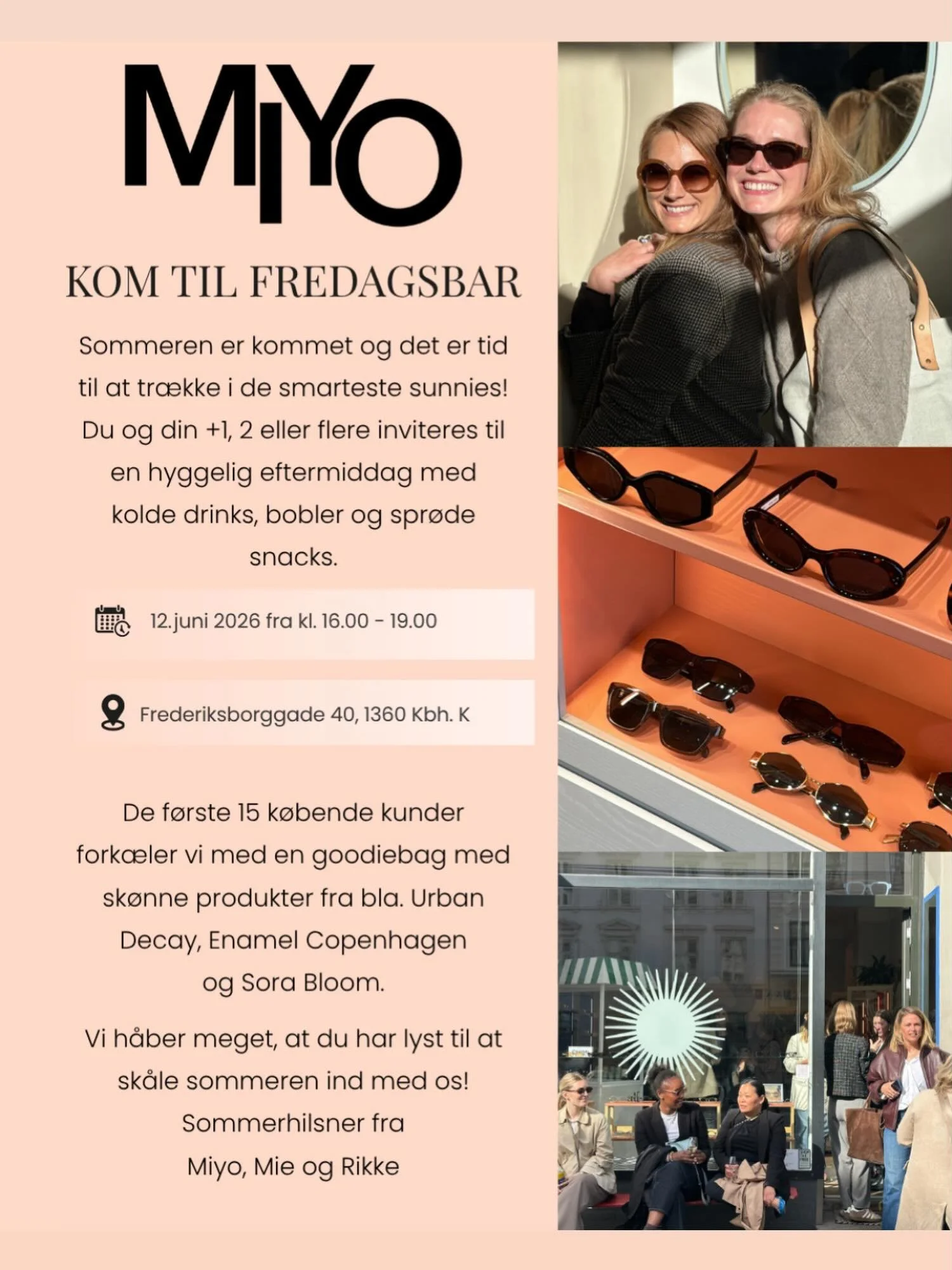 Vi h&aring;ber i vil stikke hovedet ind, n&aring;r i er p&aring; vej videre efter 3daysofdesign, alligevel ikke skal til folkem&oslash;det  og bare mangler en perfekt start p&aring; weekenden. Der vil v&aelig;re kolde &oslash;l, s&oslash;de mennesker