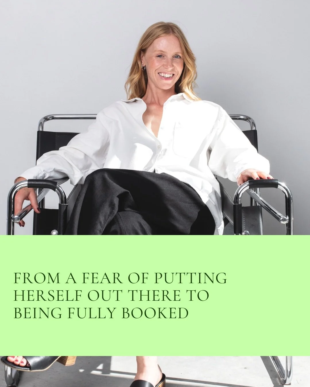 When Katie and I started working together, &rsquo;doing sales&rsquo; and marketing her design studio felt terrifying.

She worried that if she showed up online that nothing would happen.

So she stayed in research mode: Watching tutorials, consuming 