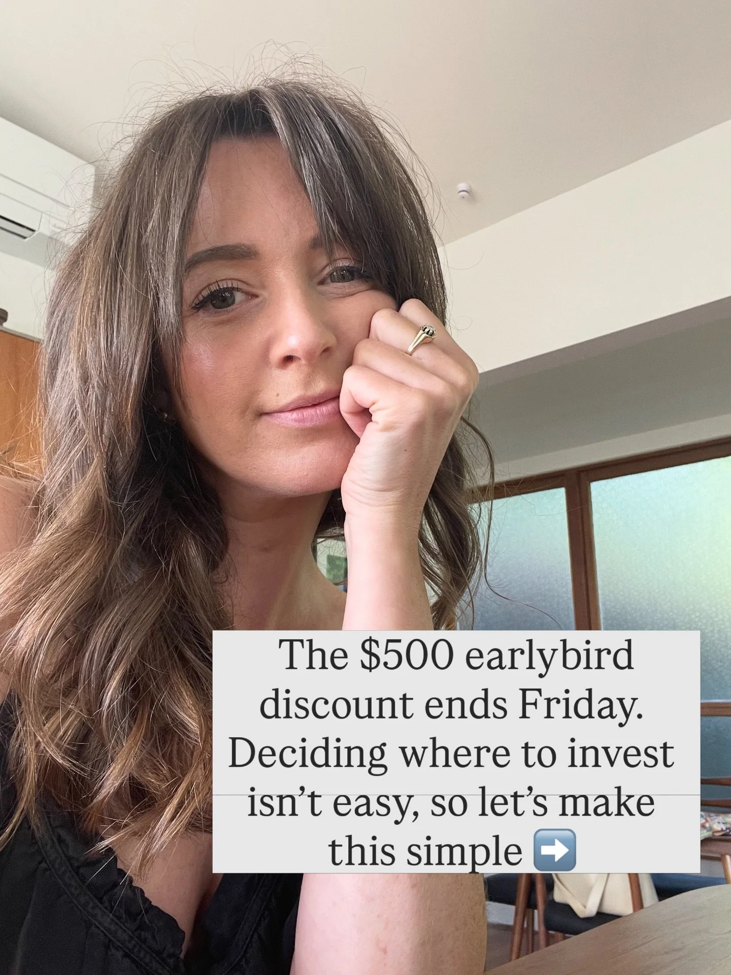 Deciding where to invest isn&rsquo;t easy.
But staying stuck is expensive too.

If you&rsquo;re ready for:
 &rarr; Better clients
 &rarr; Consistent income
 &rarr; Clear direction

This is it.

💸 $500 earlybird ends Friday.

Comment PLAYBOOK and I w