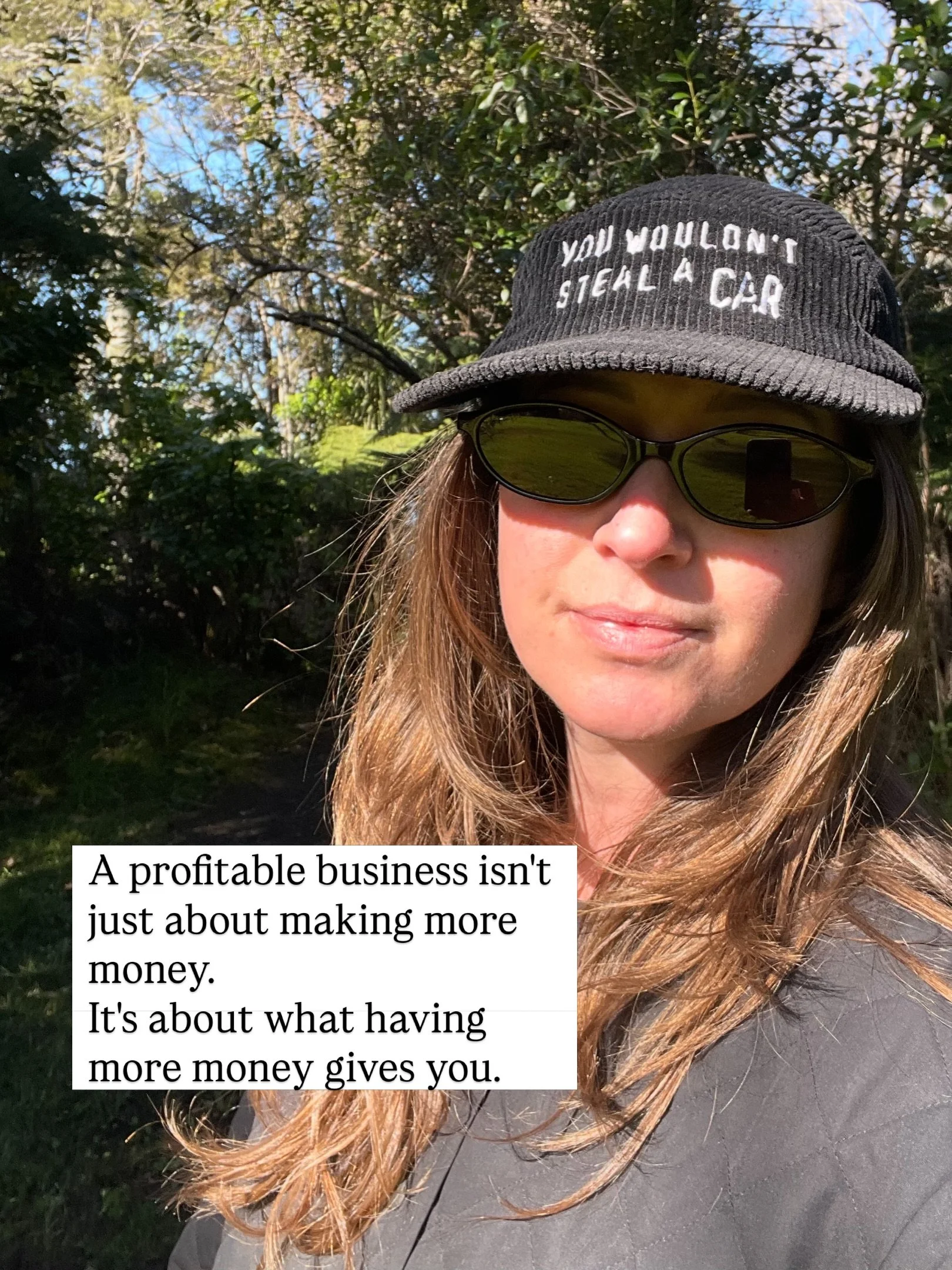 A profitable business isn&rsquo;t just about making more money.
It&rsquo;s about what having more money gives you.

More time.
More choice.
More freedom.

Because what&rsquo;s the point of building a successful business if you&rsquo;re too exhausted 