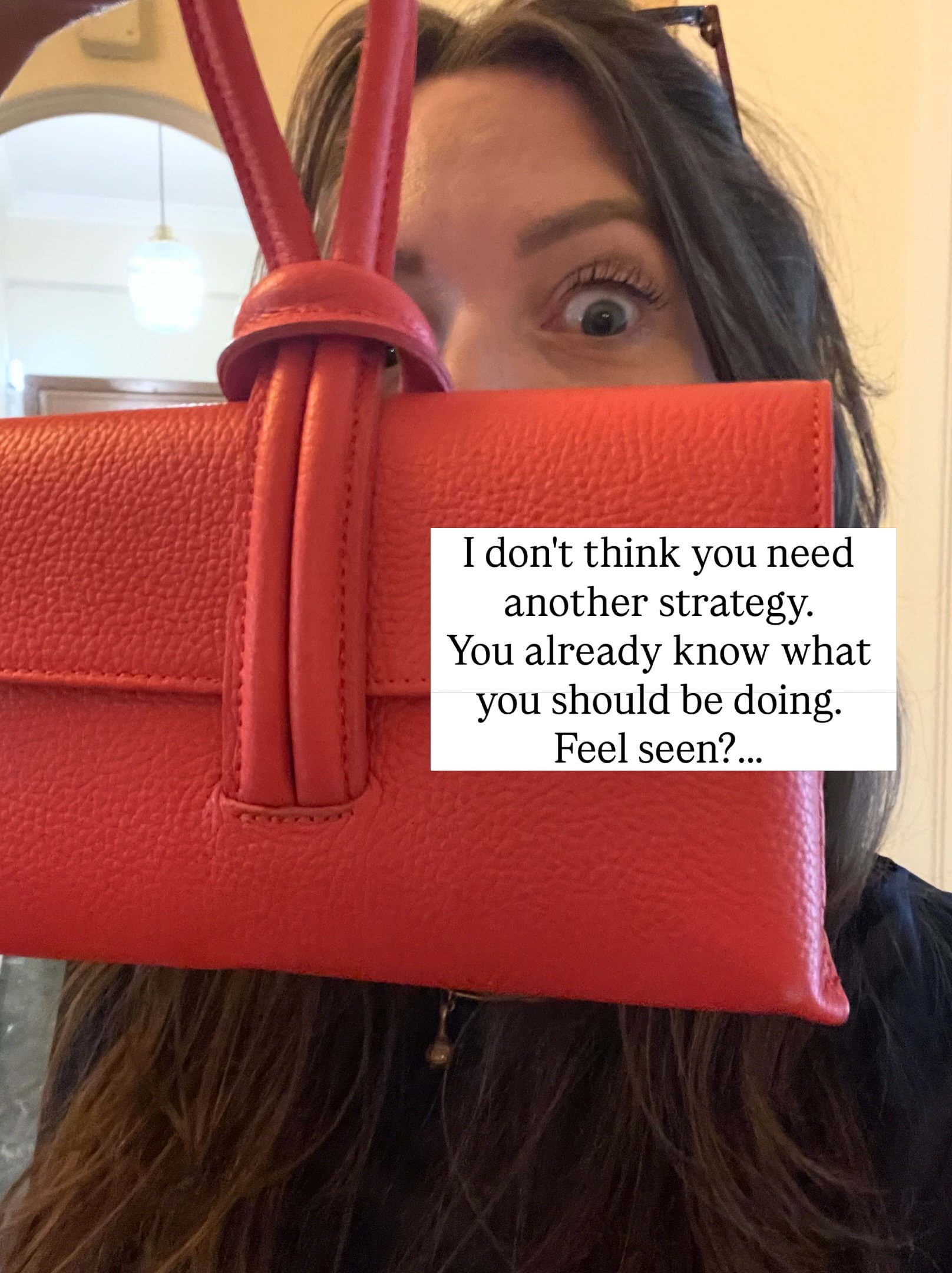 I&rsquo;m gonna call you out.

You probably don&rsquo;t need another strategy.

You probably already know what you should be doing.

The follow-up.
The email.
The content.
The price increase.
The sales conversation.

But it all feels a little uncomfo