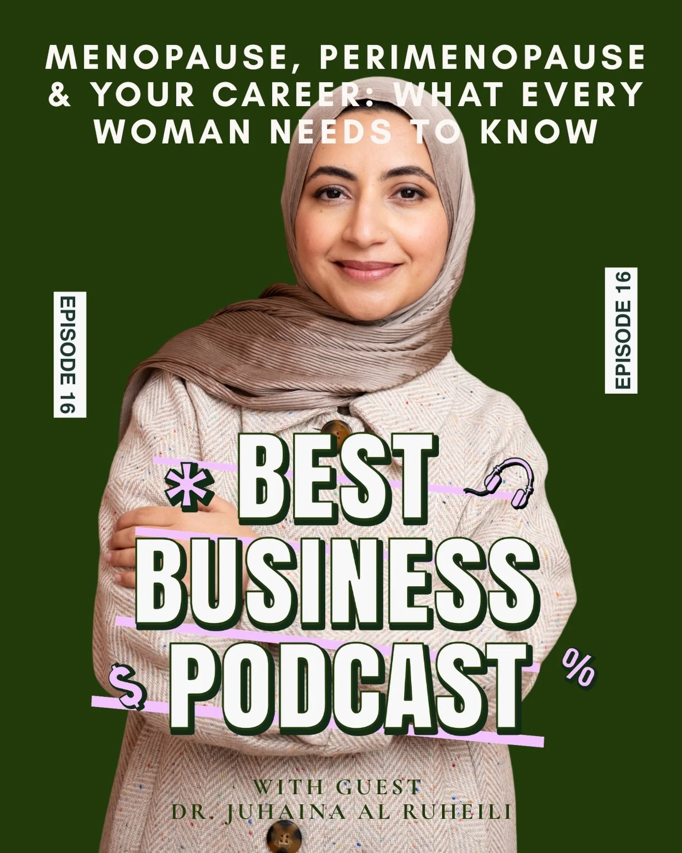 Think menopause is just hot flushes and night sweats? 

Think again.

In honour of Menopause Month, this weeks guest is Dr Juhaina Al-Ruheili - a dual-qualified doctor specialising in women&rsquo;s health and palliative medicine and business owner, f