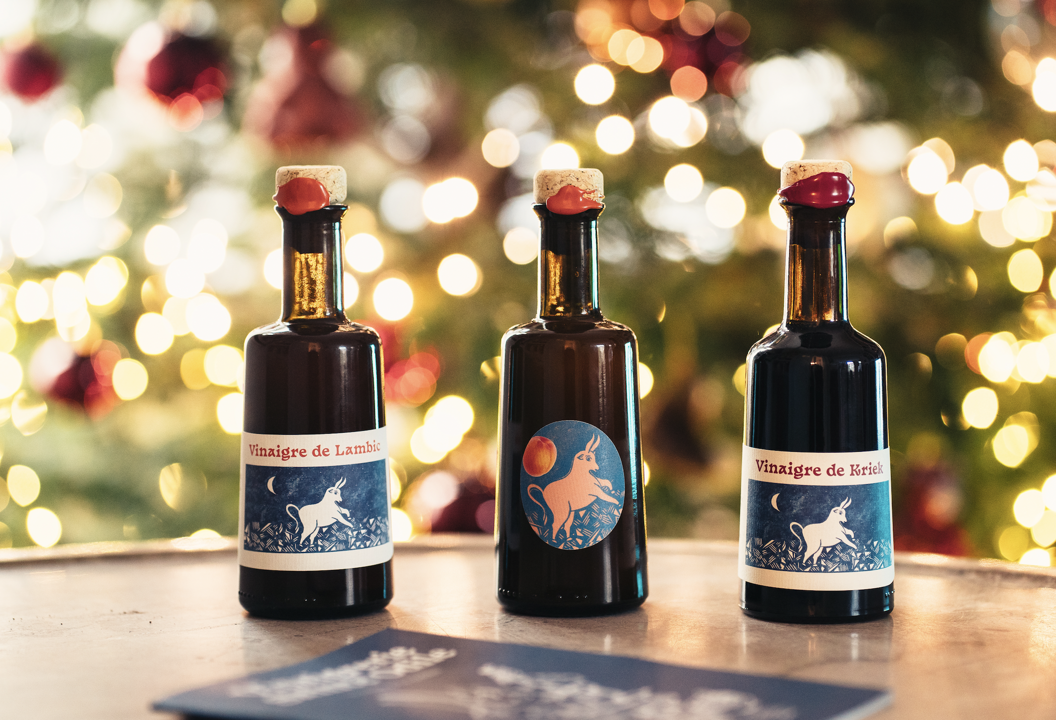 Pack Noël: 3 vinaigres et 1  carnet de recettes offert