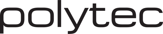 Polytec logo in black on a white background.