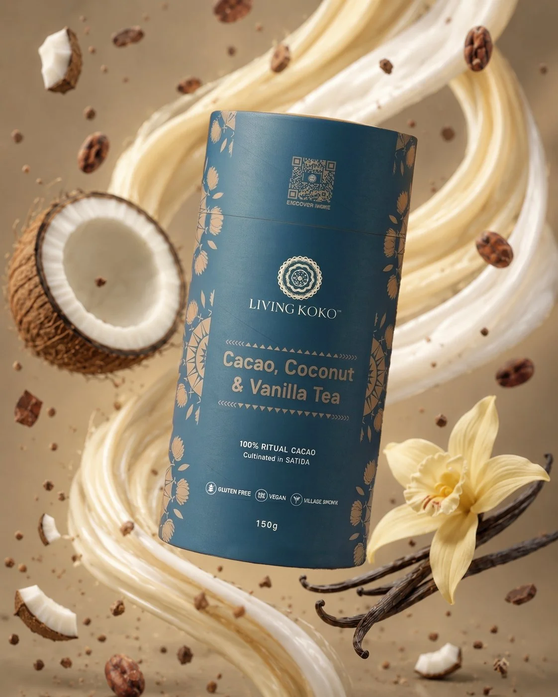 Cacao Husk, Coconut & Vanilla Tea - 150g