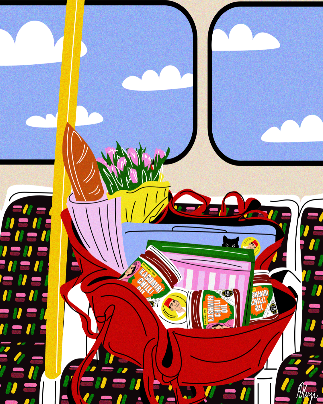 Third Culture Kat Condiments Kashmiri Chilli Poster by Azra Hirji