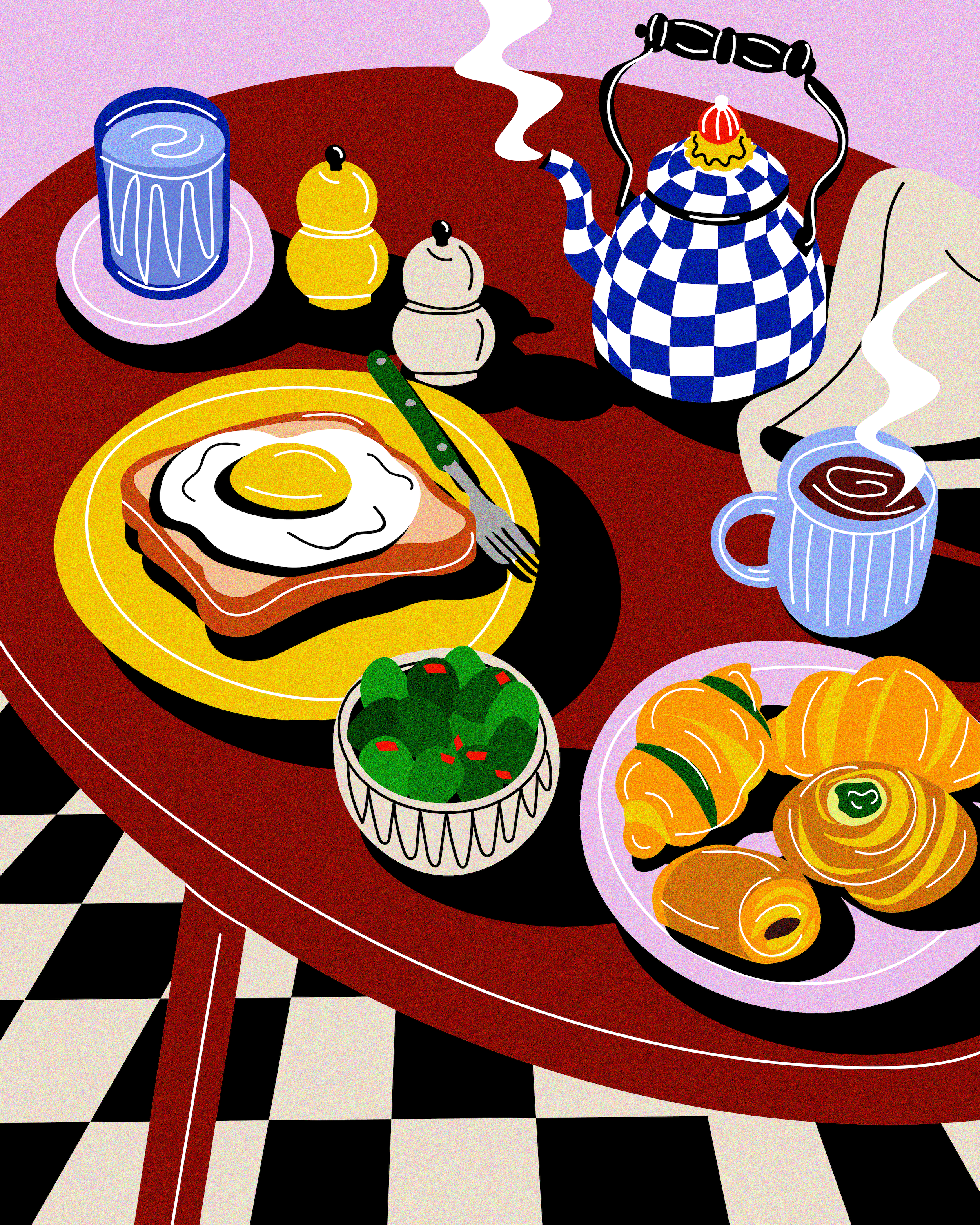 tablescape illustration by azra hirji
