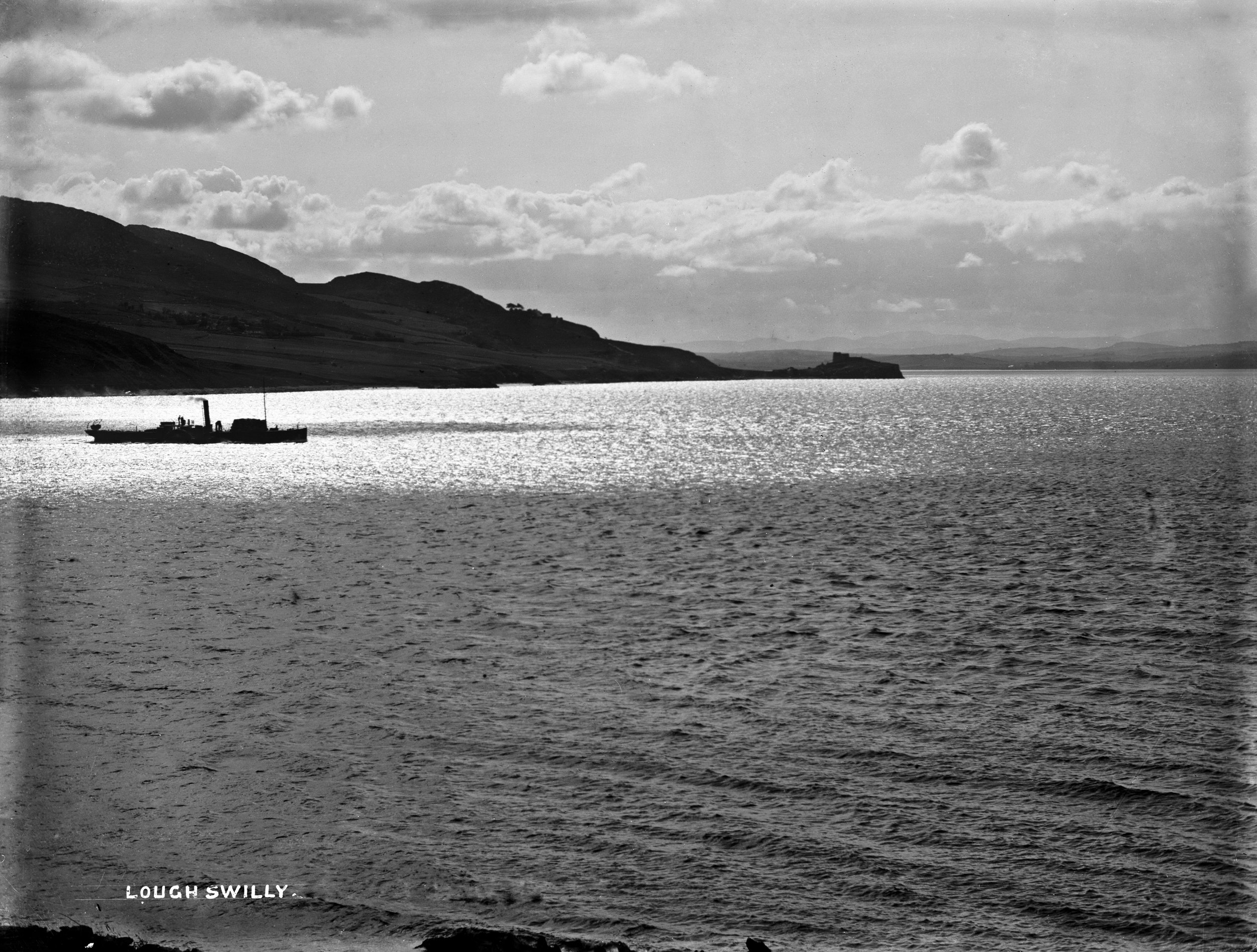 Paddle steamer 'Inishowen' leaving Fahan, circa 1915, Robert French