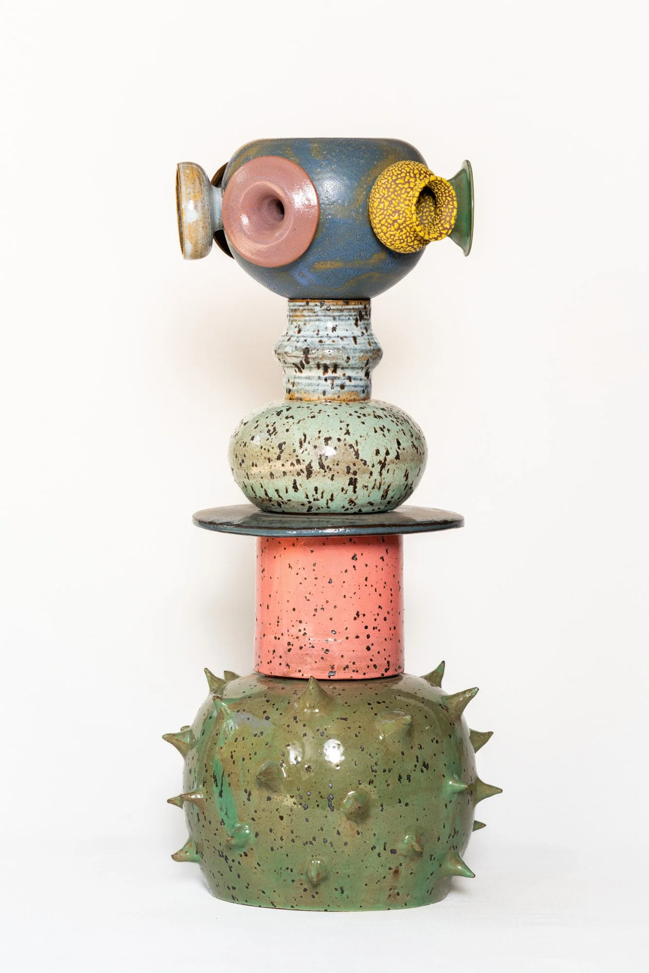 Archive of a Territory in
Motion 2, 2026
Ceramic, high-fired glazes,
modular construction
h: 55 cm x d:22 cm
h: 22 in x d: 9 in
- sold-