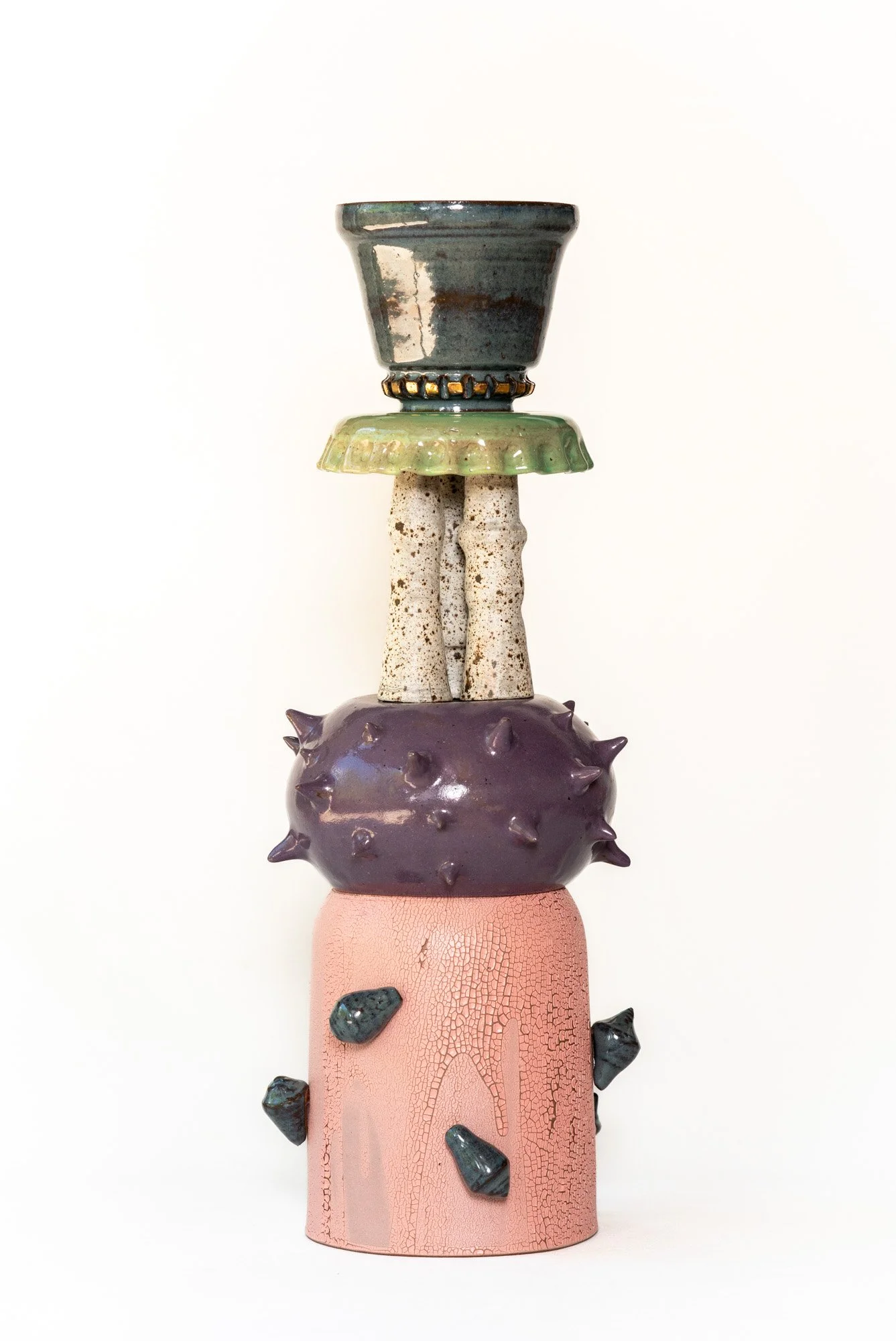 Archive of a Territory in
Motion 4, 2026
Ceramic, high-fired glazes,
modular construction
h: 56 cm x d:17 cm
h: 22 in x d: 7 in