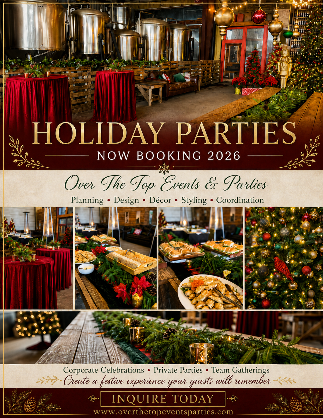 OTTEP has opened holiday party bookings for 2026. 