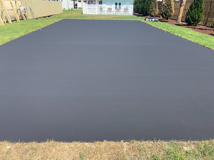 Carolina Beach, North Carolina pickleball court repair and resurface at Social on Second before