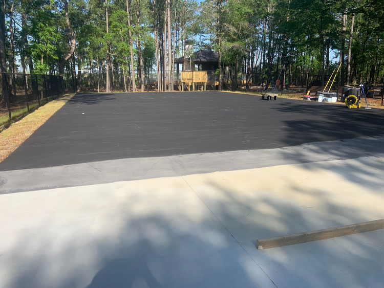 Wilmington, North Carolina pickleball repair and resurface at Preservation Point before