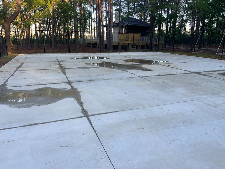 Wilmington, North Carolina pickleball repair and resurface at Preservation Point before
