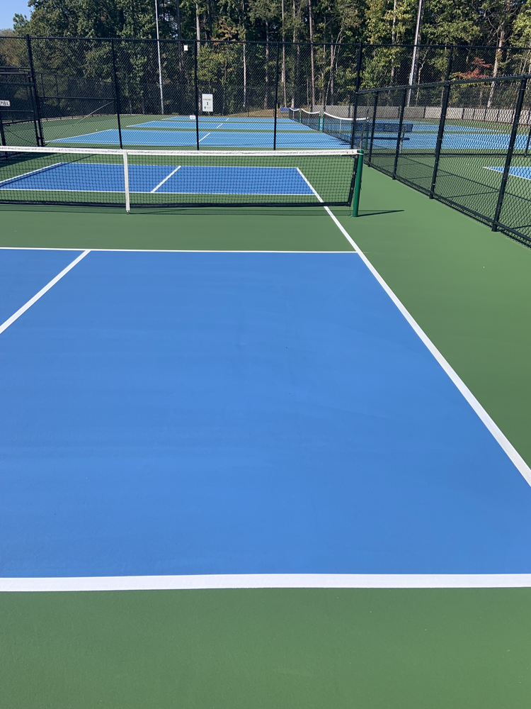 Morrisville, North Carolina pickleball court repair and resurface at Morrisville Community Park after