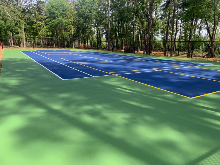 Wilmington, North Carolina pickleball repair and resurface at Preservation Point after