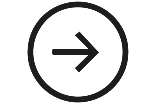 Black arrow pointing to the right inside a black circle