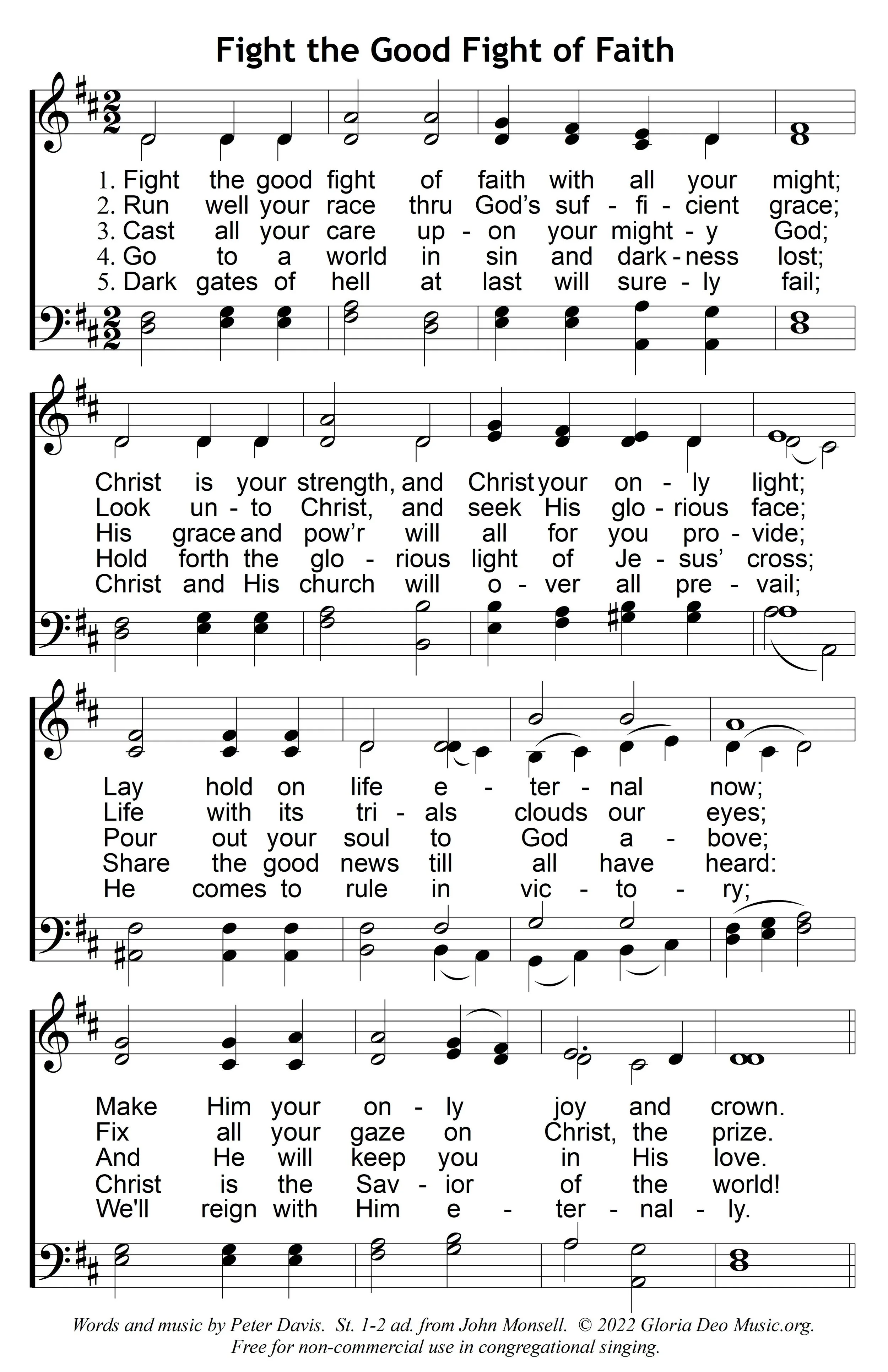 Fight The Good Fight of Faith