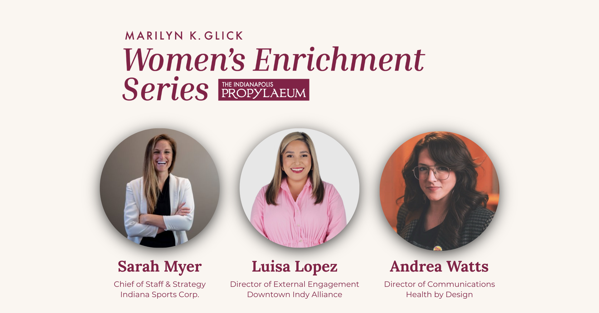Marilyn K. Glick Women's Enrichment Series