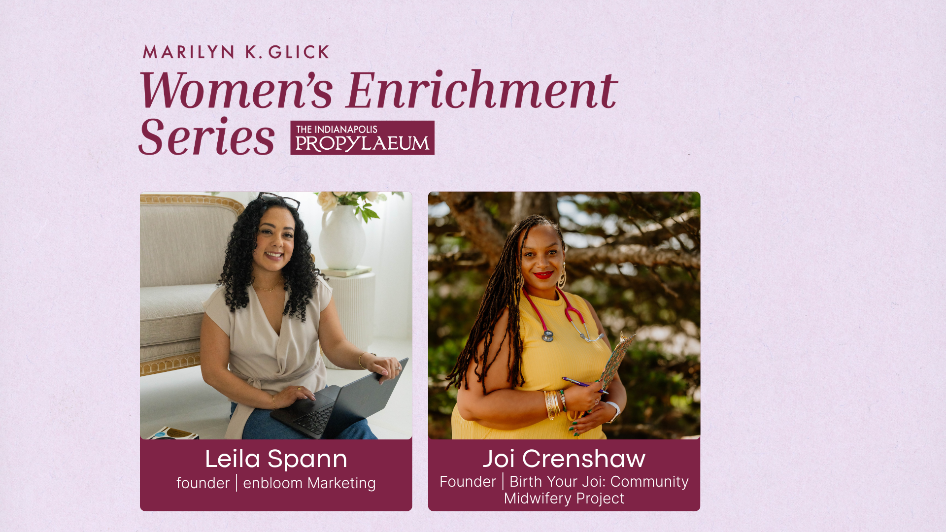 Marilyn K. Glick Women's Enrichment Series