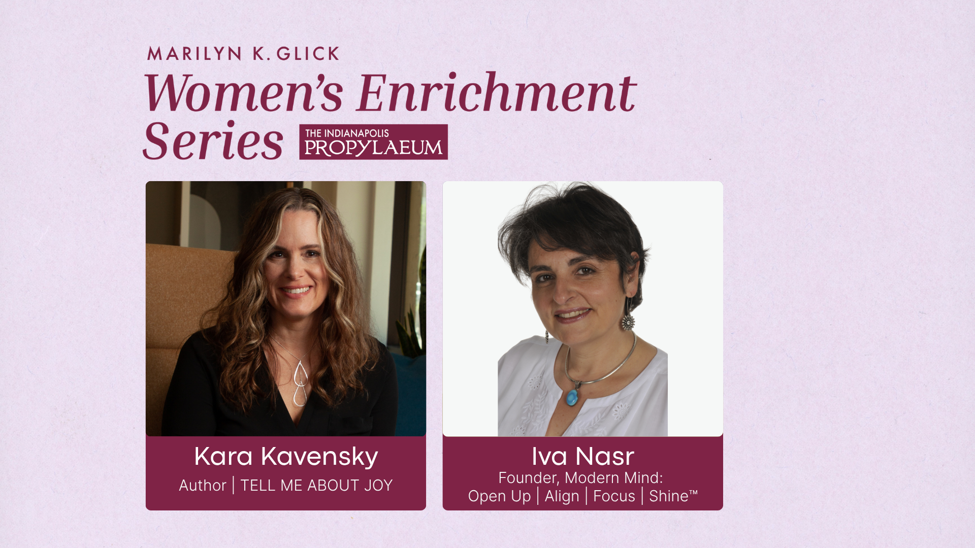 Marilyn K. Glick Women's Enrichment Series