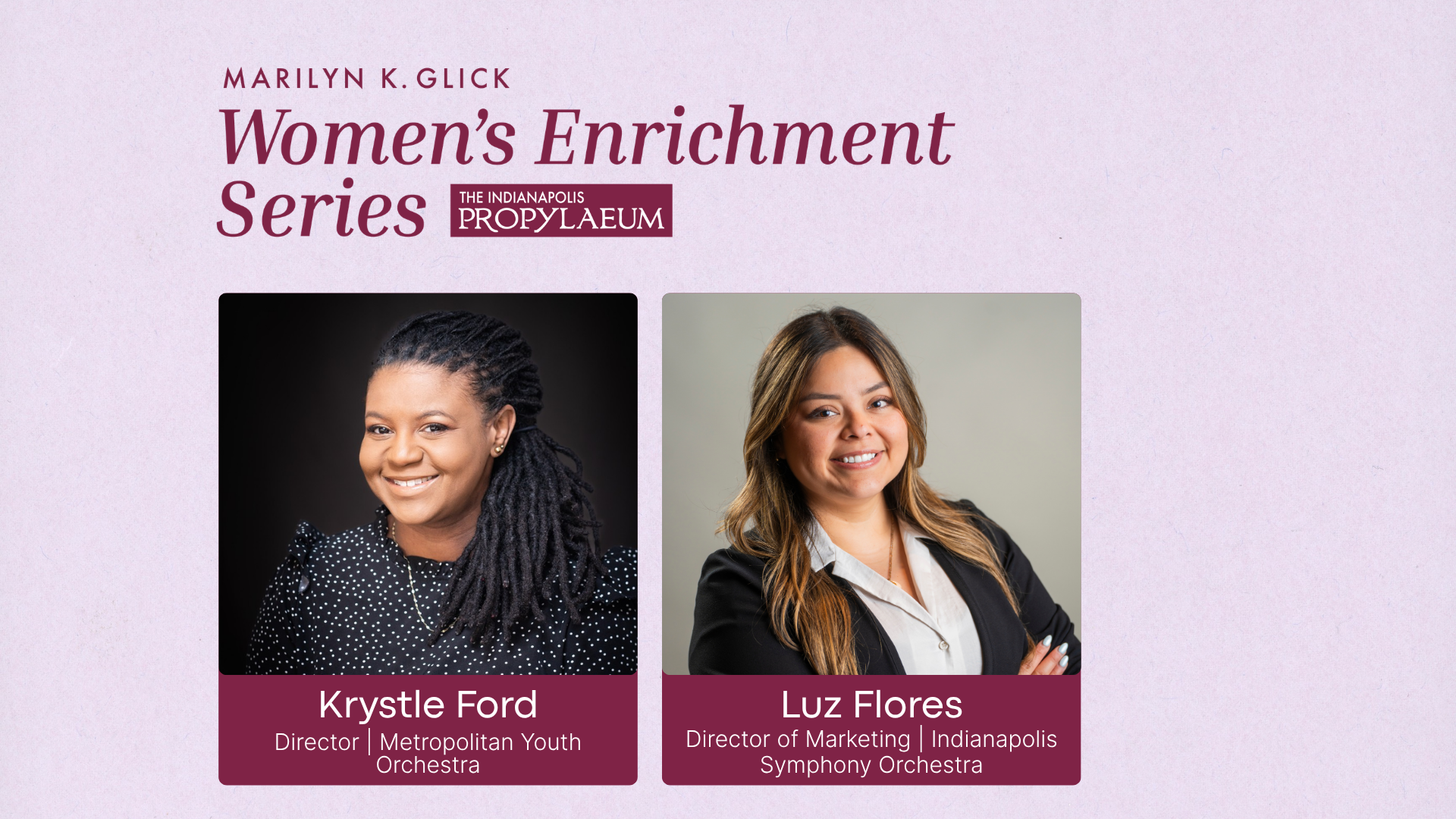 Marilyn K. Glick Women's Enrichment Series