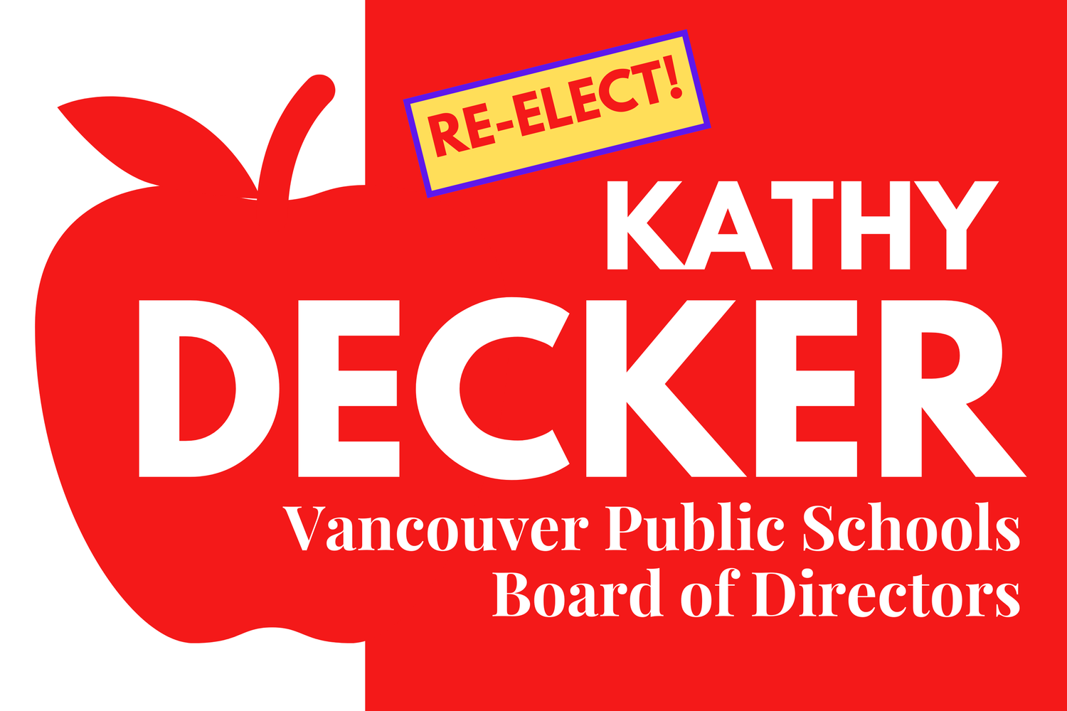 Re-Elect Kathy Decker | Vancouver School Board Position 4