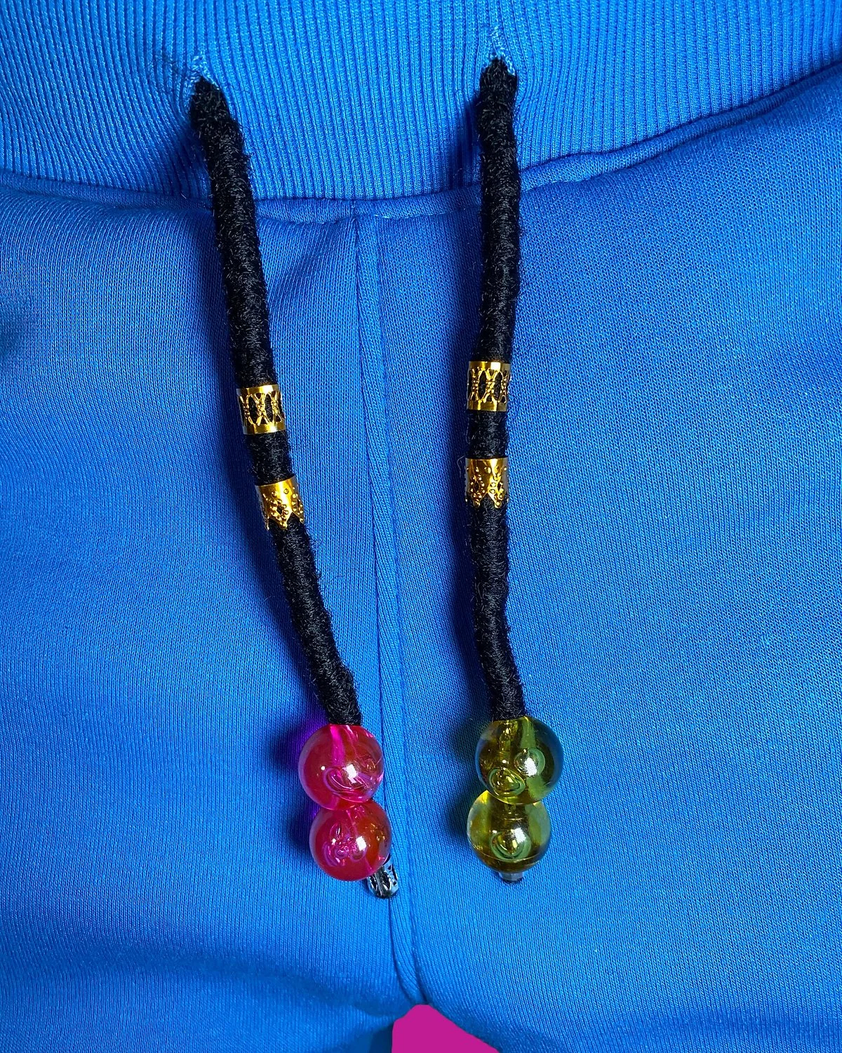 Joggers with Dreadlock Drawstrings