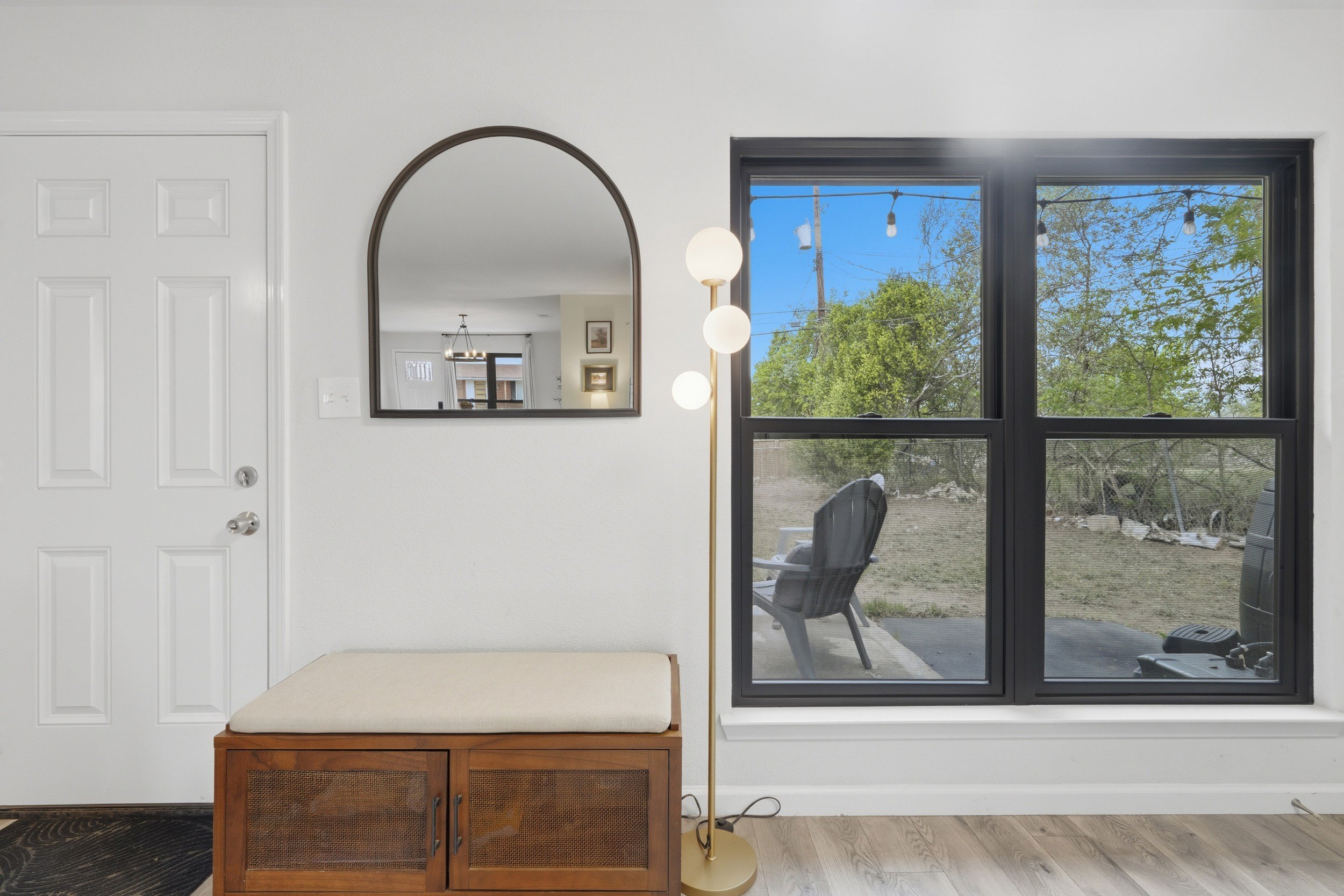 Backyard access through living room